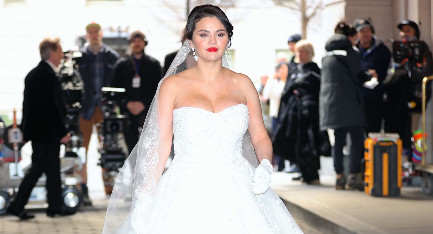 Selena Gomez spotted in wedding dress