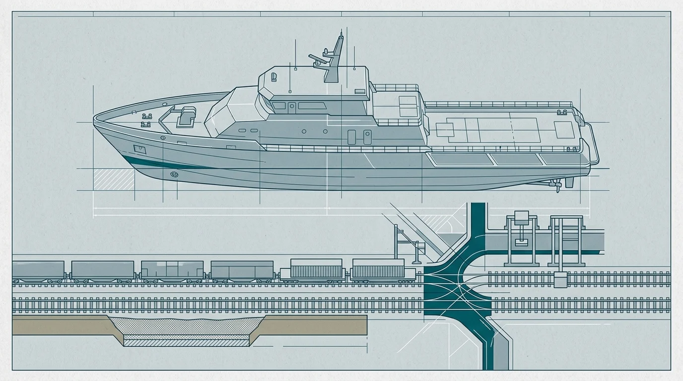 Conceptual blueprint of maritime and infrastructure integration.