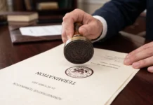 Maharashtra Terminates MPSC Secretary Mahendra Harpalkar’s Deputation A conceptual image of a government document being stamped with an official seal.