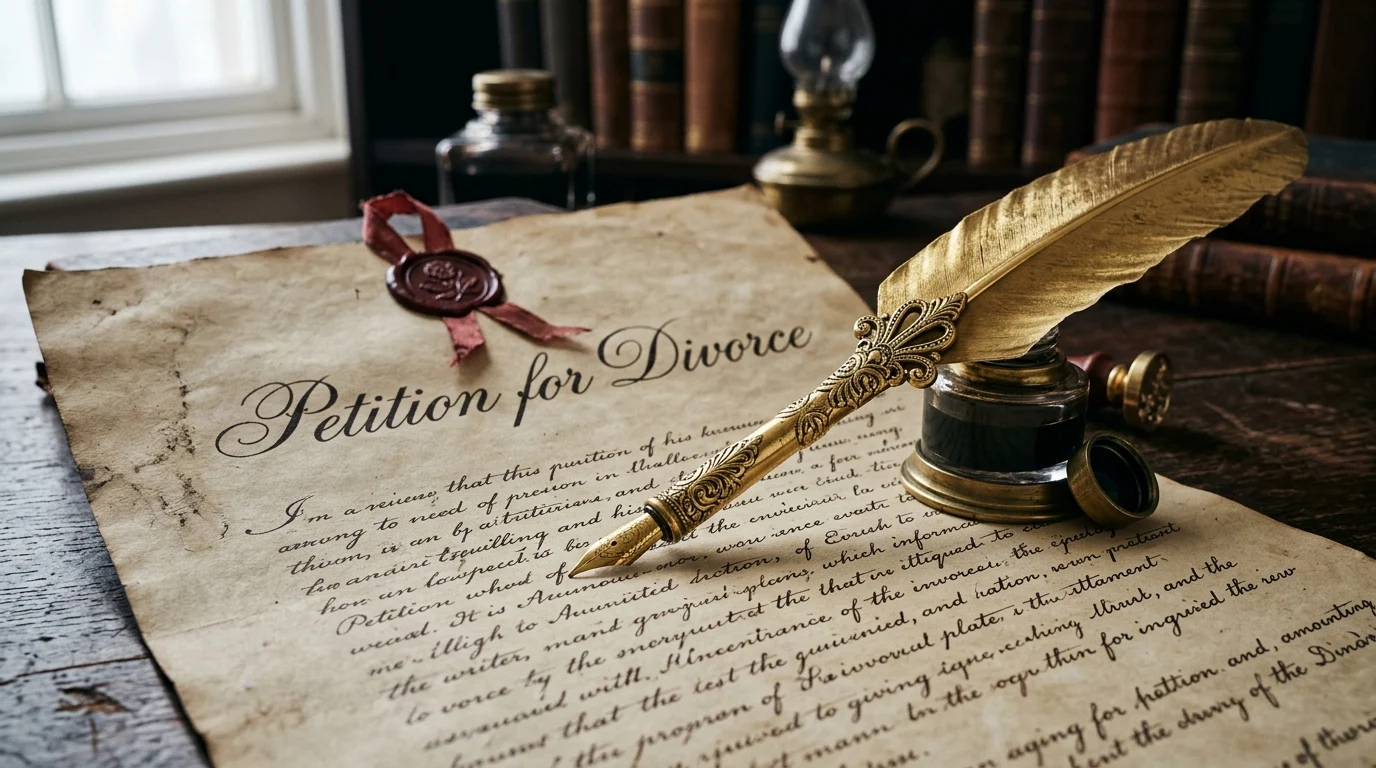 A 19th-century legal document representing the rift between George and .